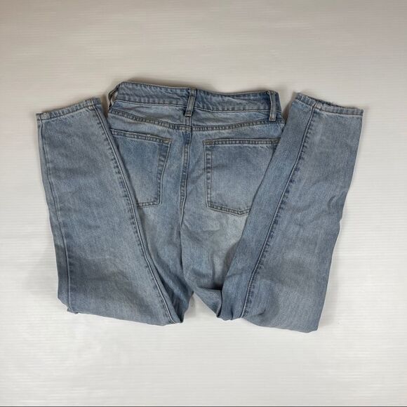 JUSTFAB Jeans Light Blue Wash Mom Boyfriend High Rise Jean Women's 27 - Picture 4 of 10